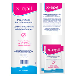 X-Epil gyantalehúzó csíkok