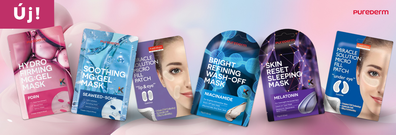A K-Beauty PureDerm újdonságai webshopunkba is megérkeztek