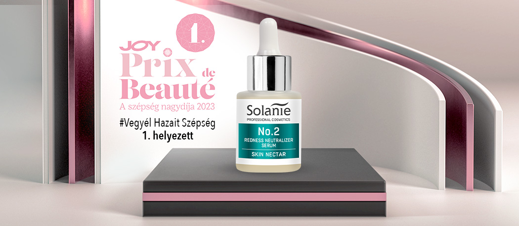 Joy Prix de Beauté Díjat Nyert a Solanie Anti-Couperose Szérum