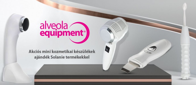 Mini kozmetikai gépek ajándék Solanie termékekkel a kényelmes arcápoláshoz