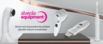 Mini kozmetikai gépek ajándék Solanie termékekkel a kényelmes arcápoláshoz