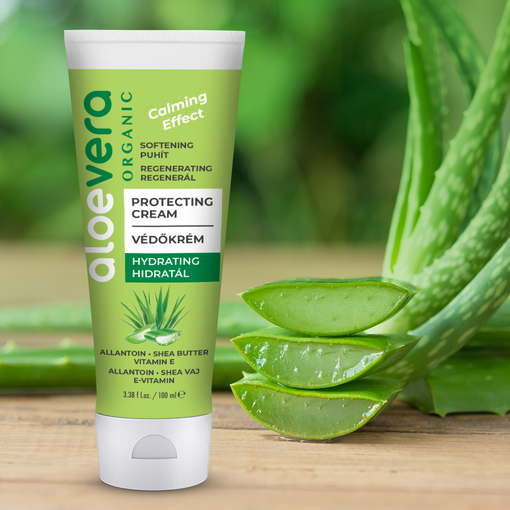 Aloe Vera Organic Bőrnyugtató, regeneráló védőkrém 100ml