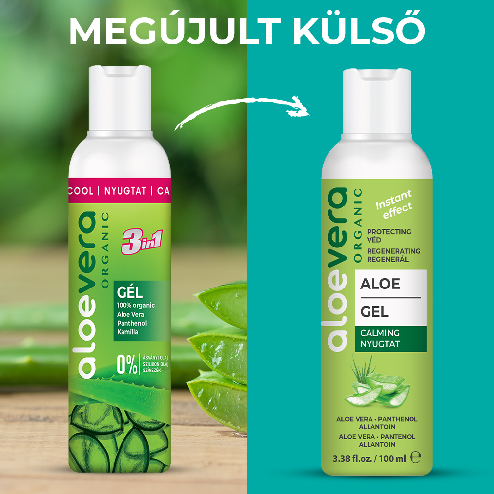Aloe Vera Organic Bőrápoló gél 100ml