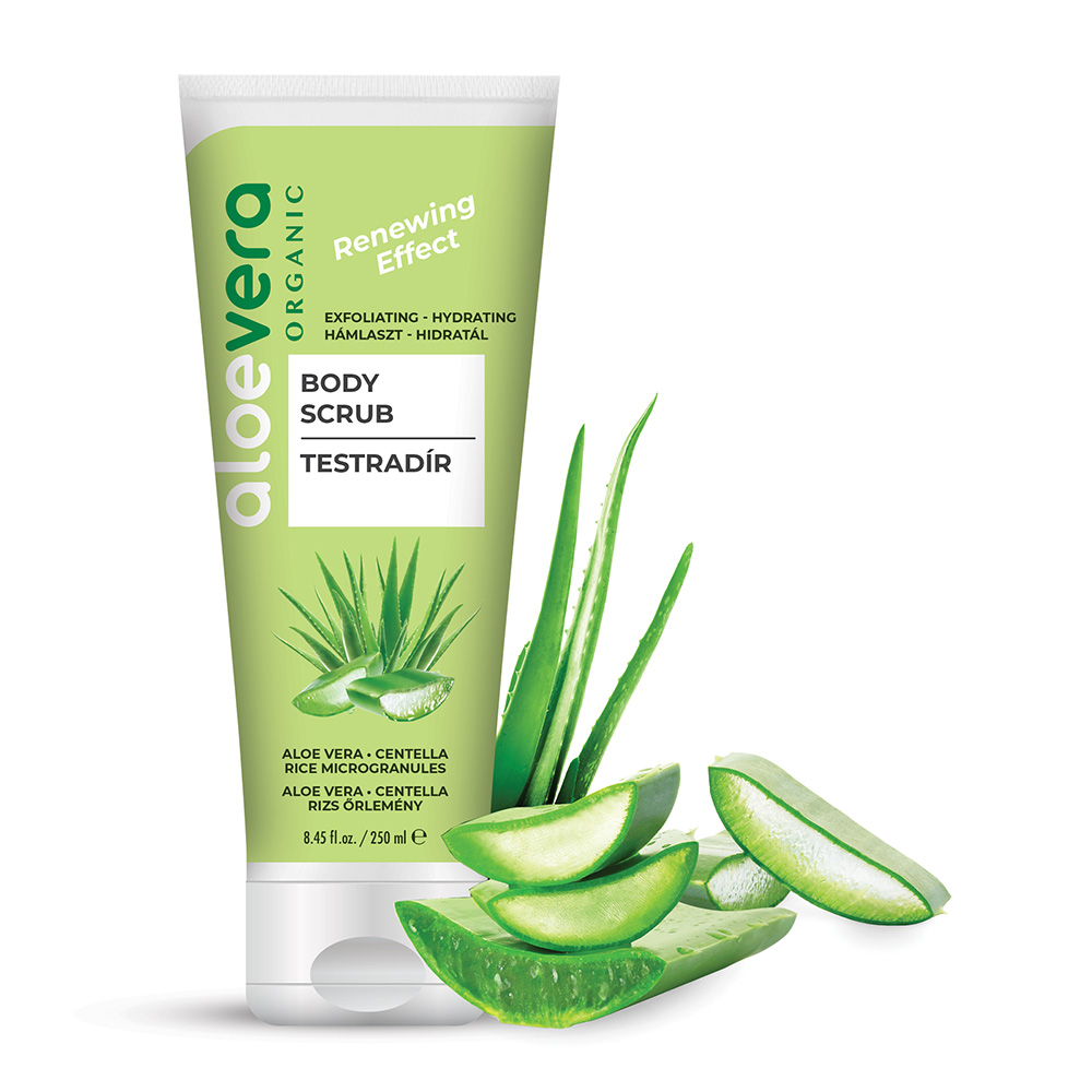 Aloe Vera Organic Bőrmegújító testradír 250ml