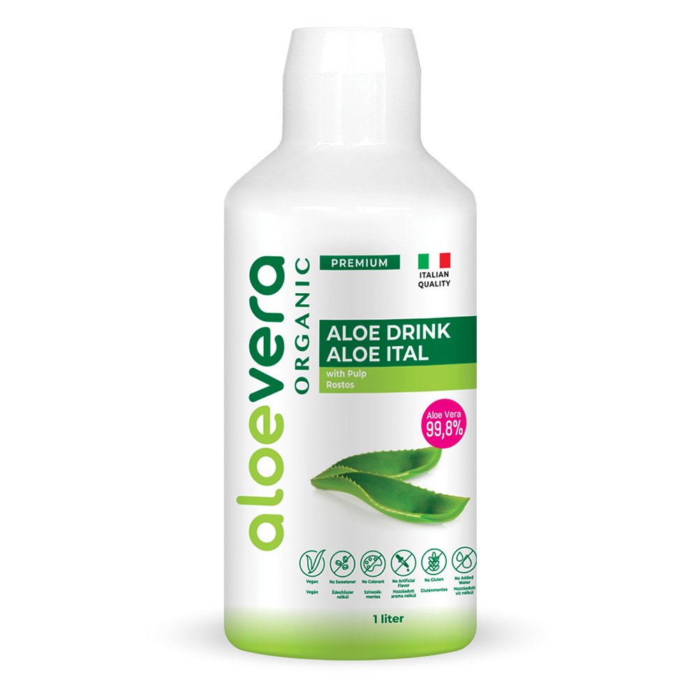Aloe Vera Organic Prémium Ital rostos 1000ml