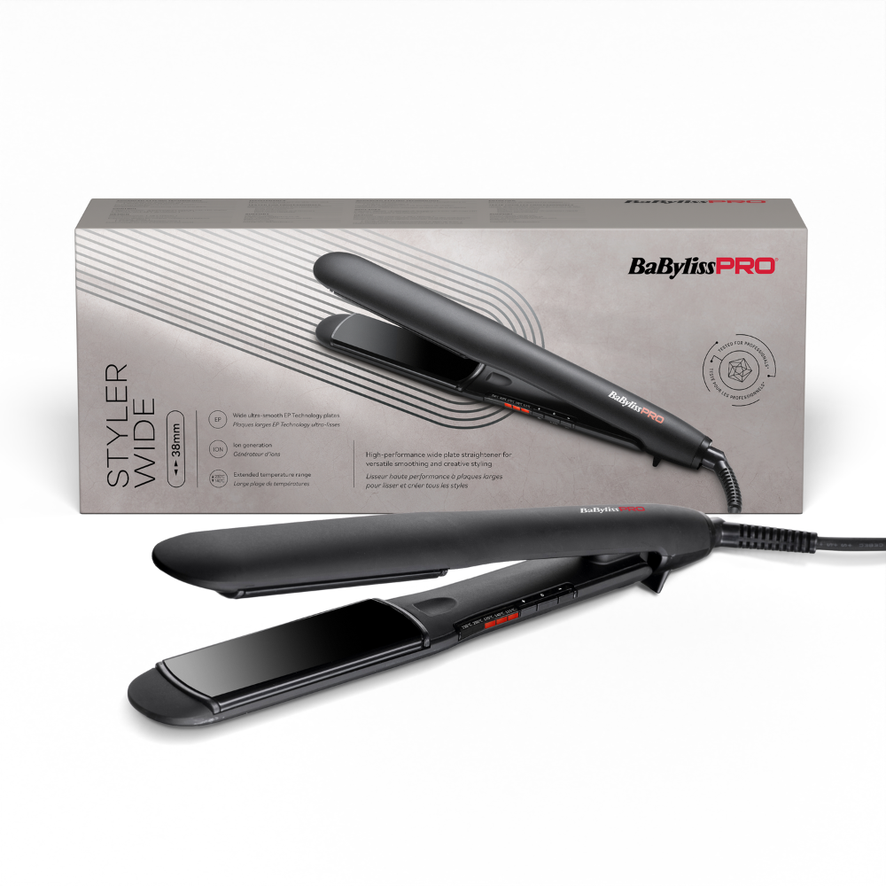BaBylissPRO Styler széles 38mm professzionális hajvasaló és hajformázó