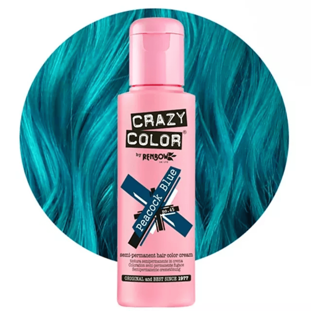 Crazy Color hajszínező 100ml No.45 - Peacock Blue