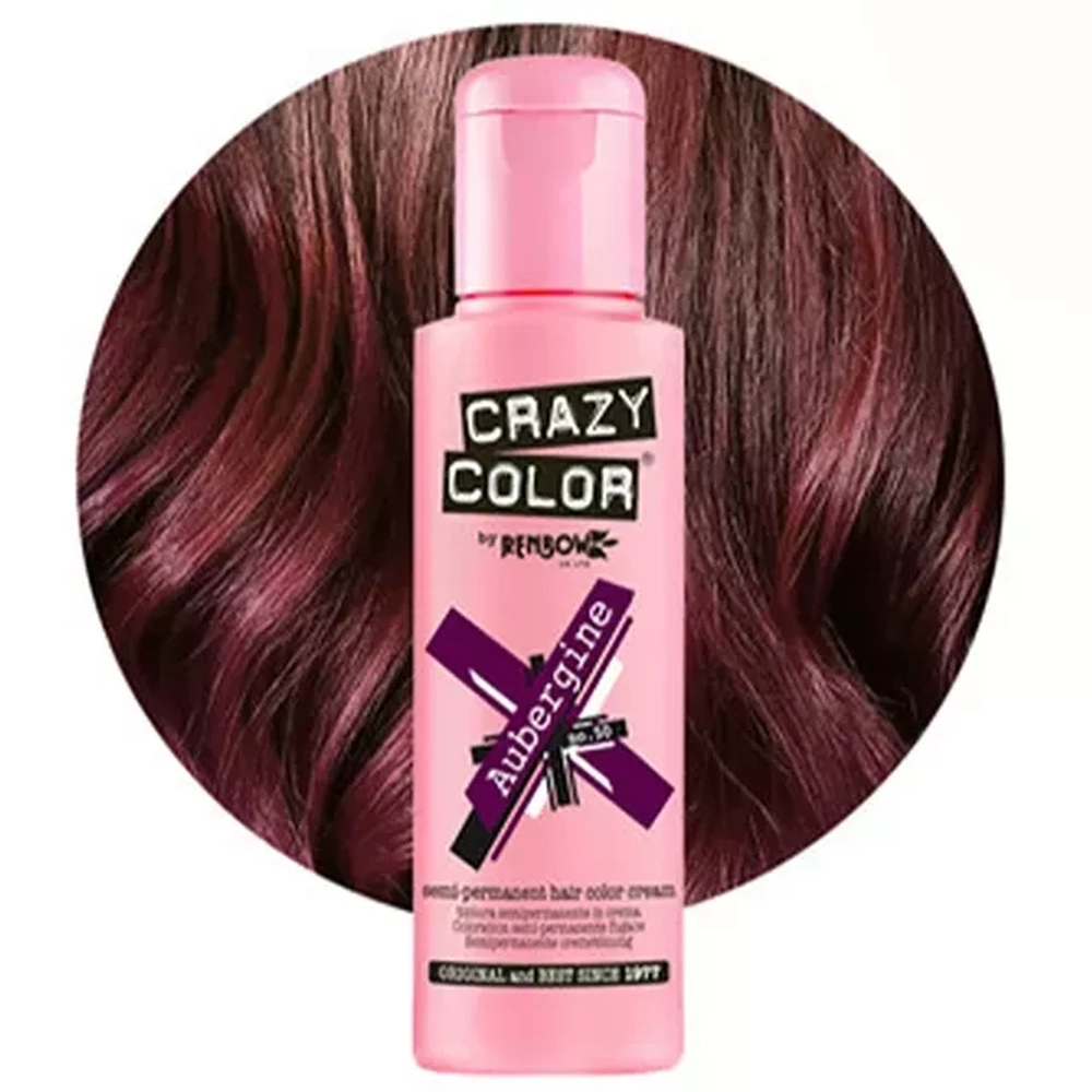 Crazy Color hajszínező 100ml No.50 - Aubergine
