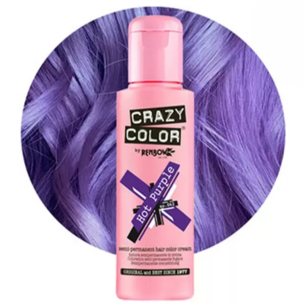 Crazy Color hajszínező 100ml No.62 - Hot Purple