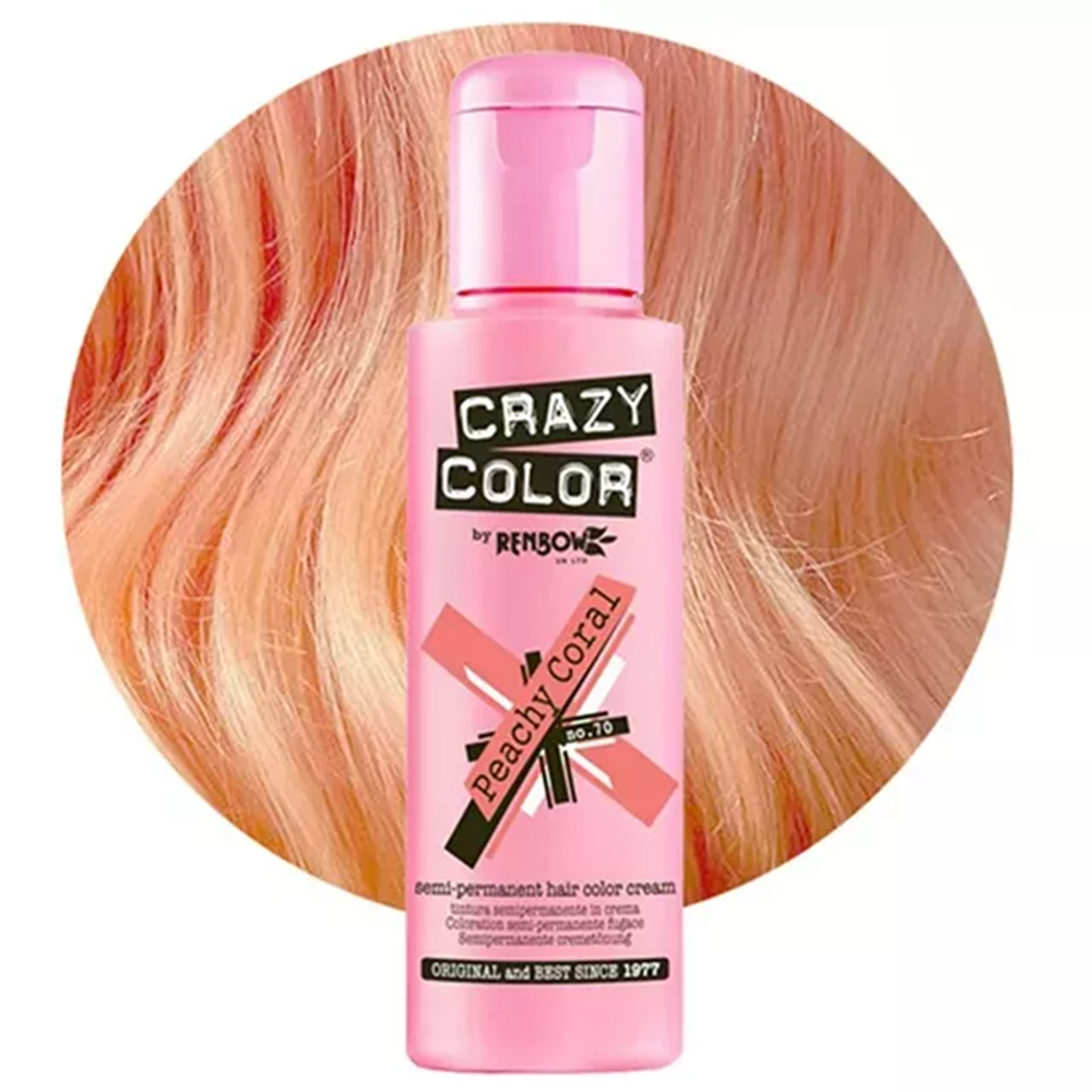 Crazy Color hajszínező 100ml No.70 - Peachy Coral