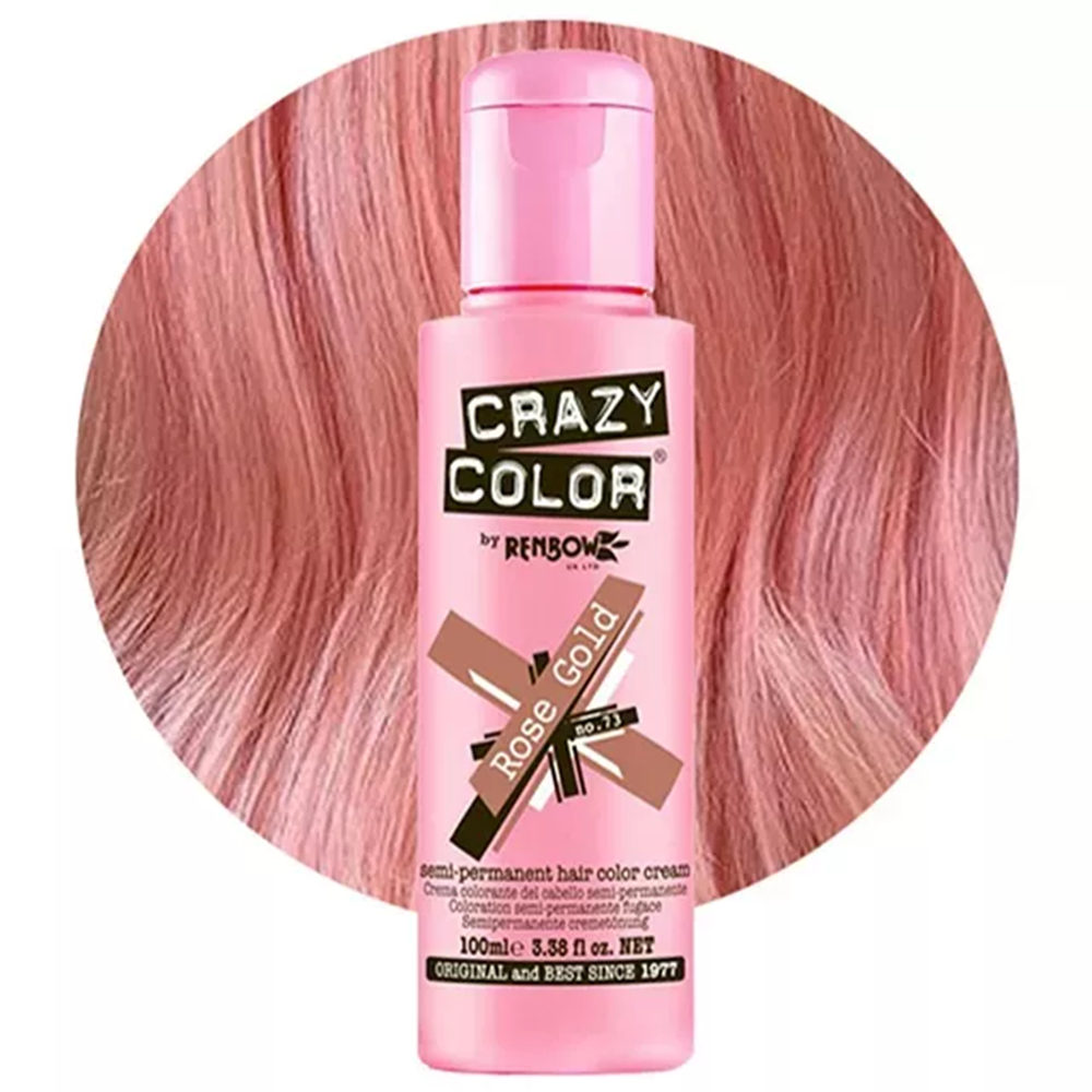 Crazy Color hajszínező 100ml No.73 - Rose Gold
