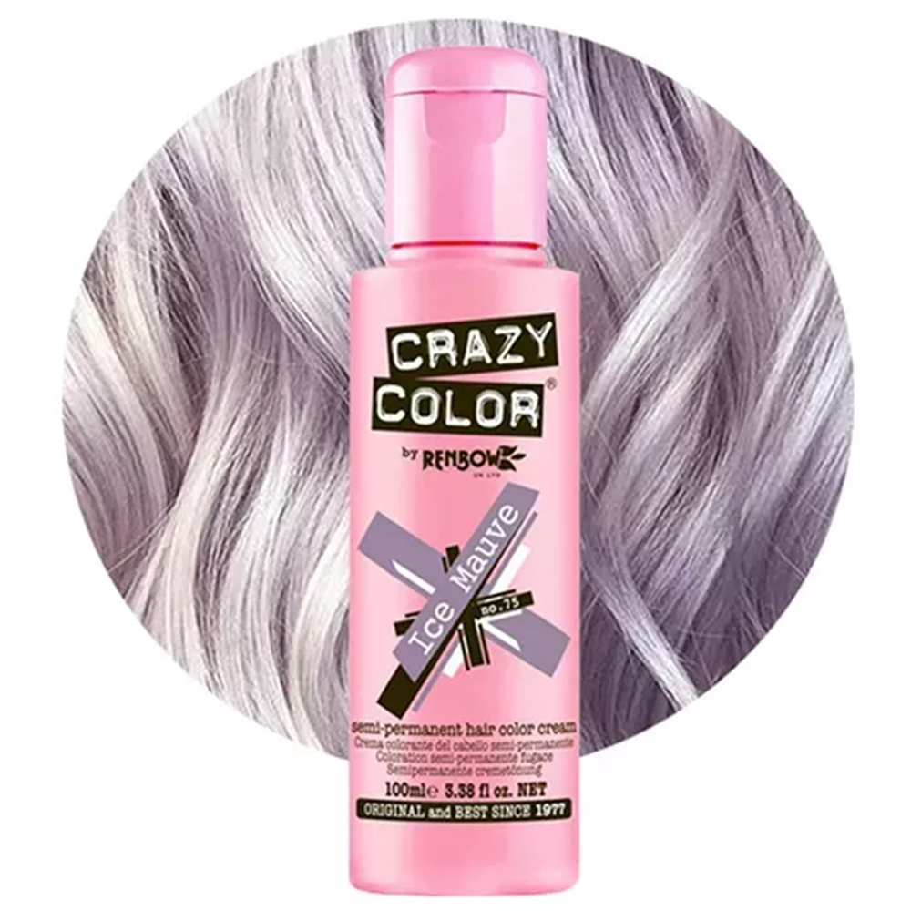 Crazy Color hajszínező 100ml No.75 - Ice Mauve