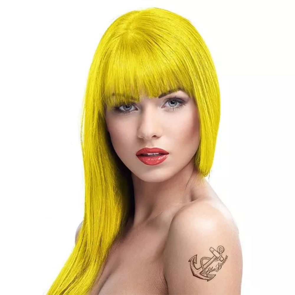 Crazy Color hajszínező 100ml No.77 - Caution Neon Yellow