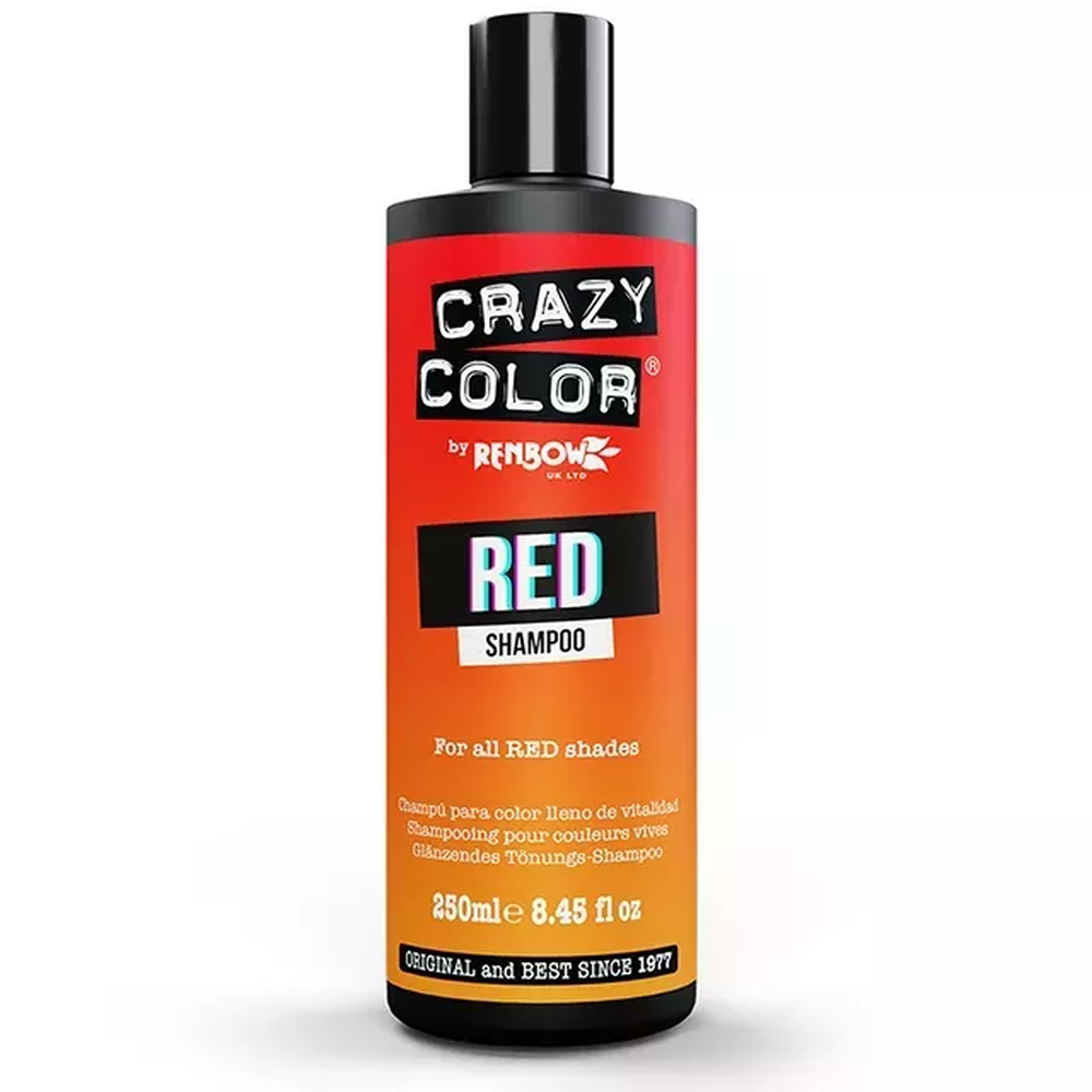 Crazy Color Színezett Hajsampon Red - Vörös 250ml