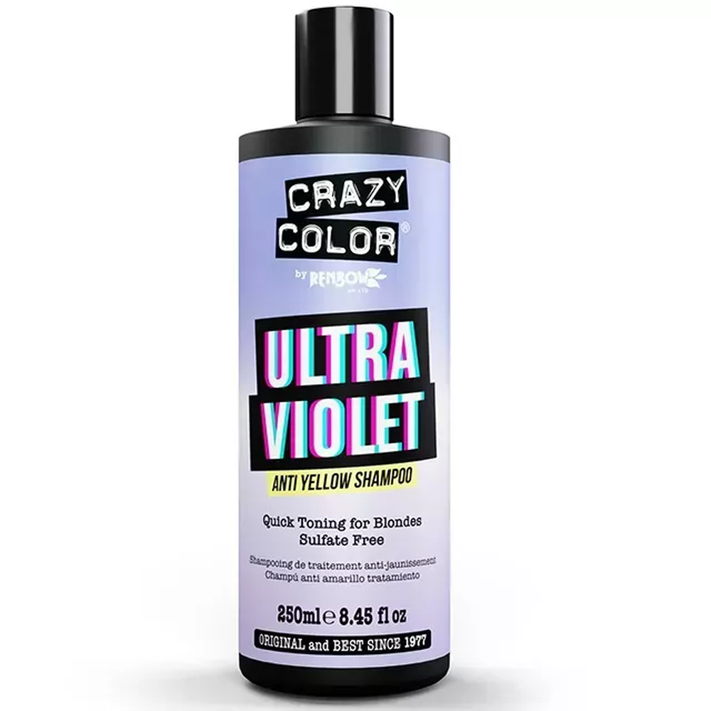Crazy Color Ultraviolet Hajsampon Hamvasító 250ml