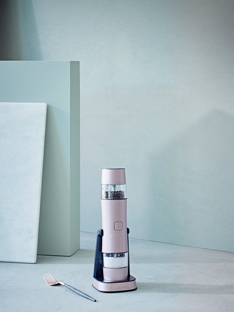 Cuisinart Elektromos só- és borsőrlő töltőállvánnyal - gyöngyház rózsaszín