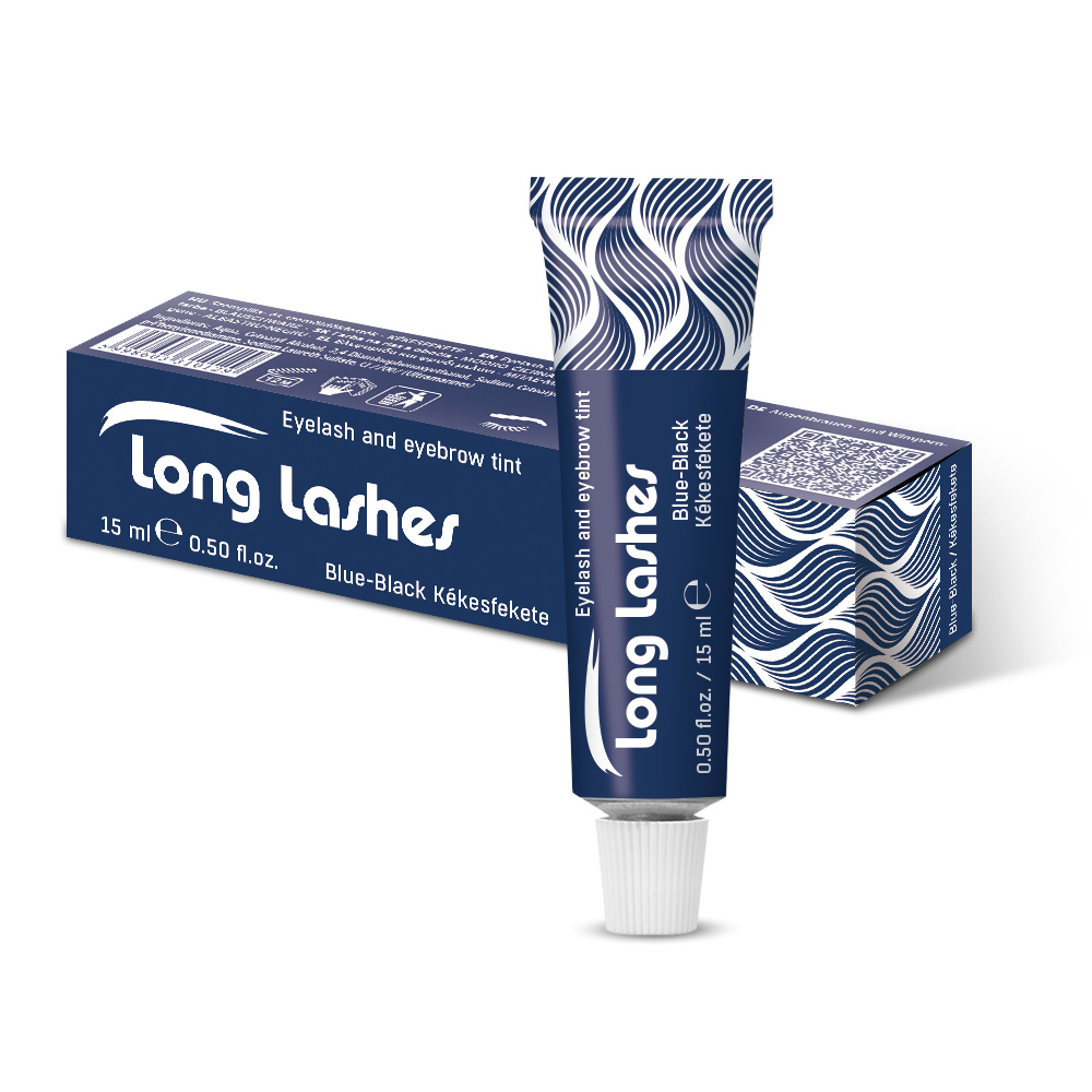 Long Lashes szempilla és szemöldökfesték KÉKESFEKETE 15ml