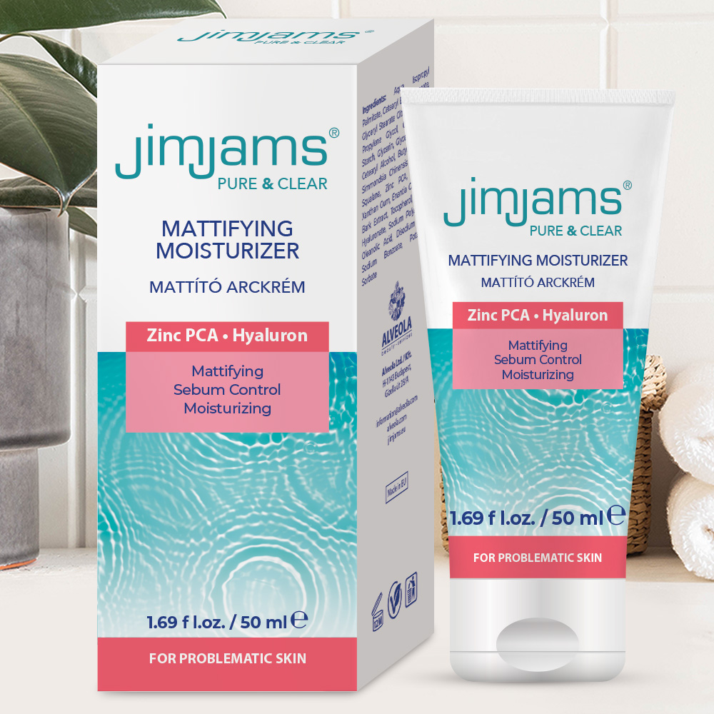 JimJams Pure & Clear Mattító hidratáló arckrém 50 ml