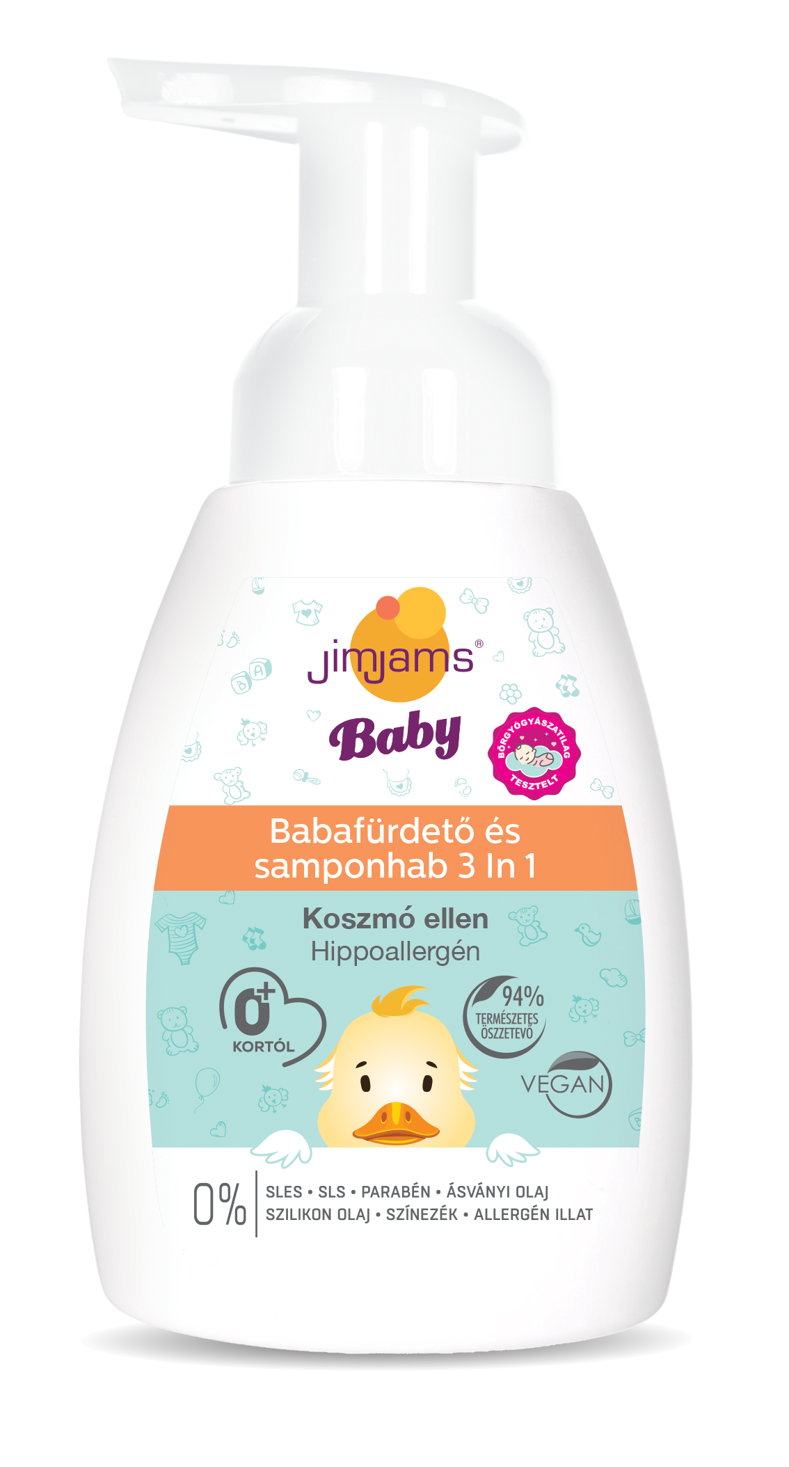 JimJams Baby Babafürdető és samponhab 3in1 250ml