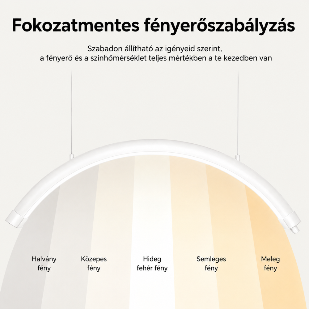 Long Lashes mennyezeti Moon Pro szempillás lámpa- fehér