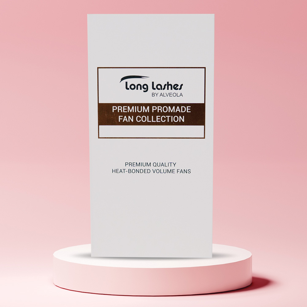 Long Lashes 3D Premium Promade Volume Fans CC/0,07 8-9-10-11-12-13mm