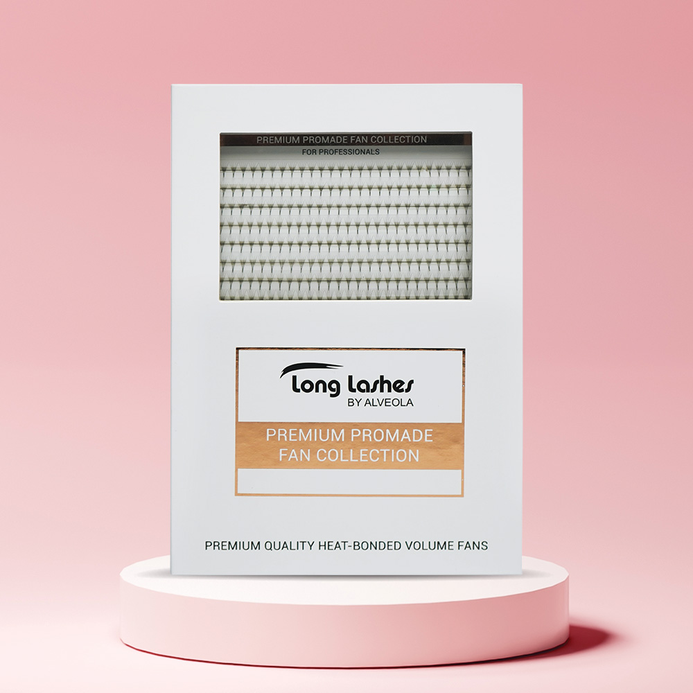 Long Lashes 4D Premium Promade Volume Fans CC/0,05 8-13mm