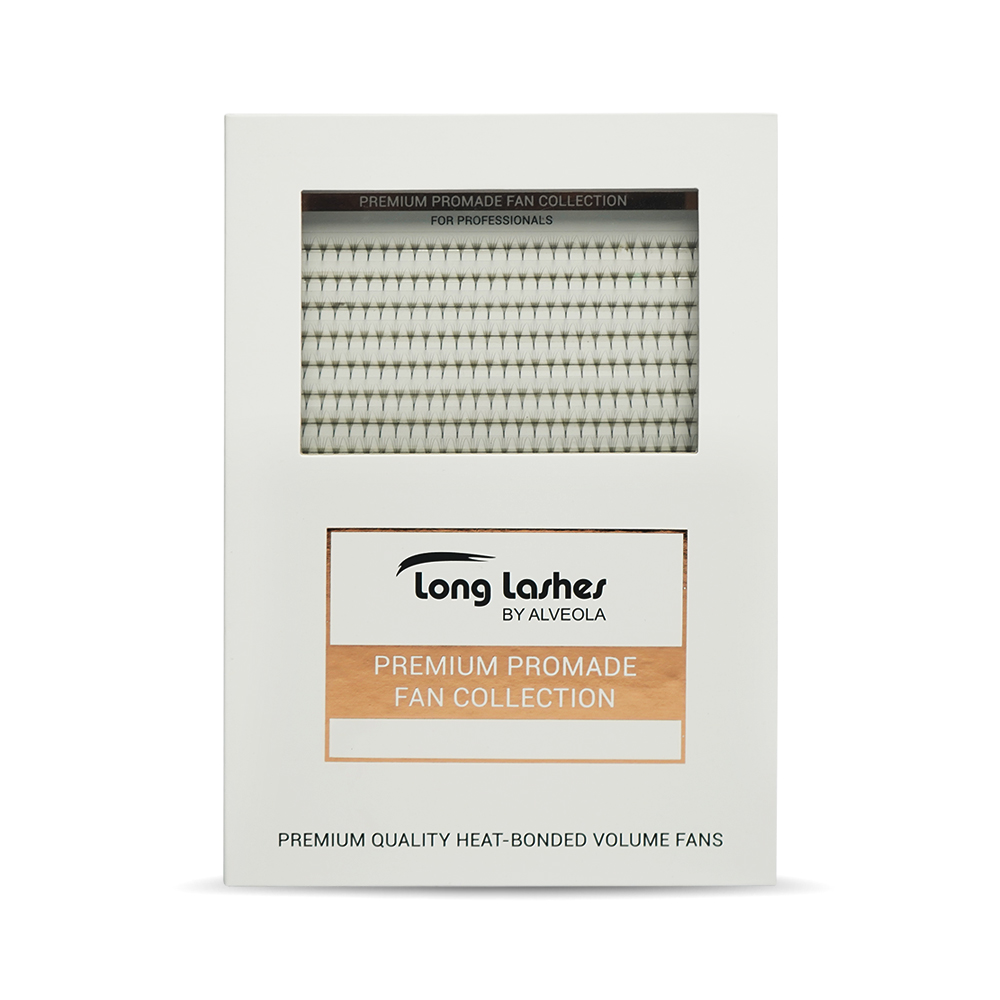 Long Lashes 4D Premium Promade Volume Fans CC/0,05 9mm