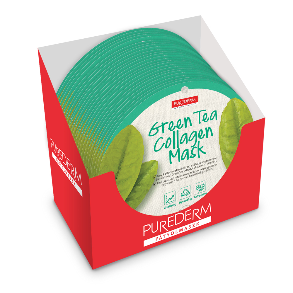 PureDerm Green Tea maszk circle 24 db/csom.
