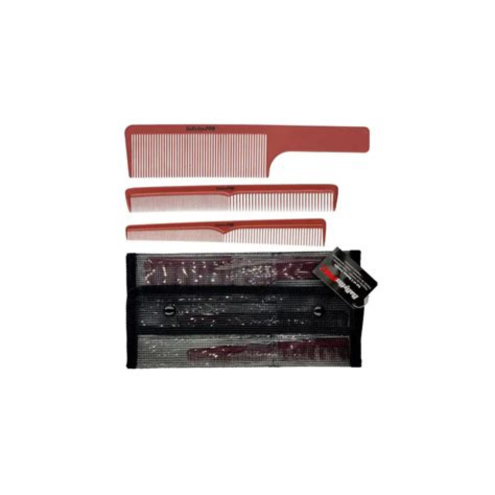 Babyliss Pro Barber piros fésű szett