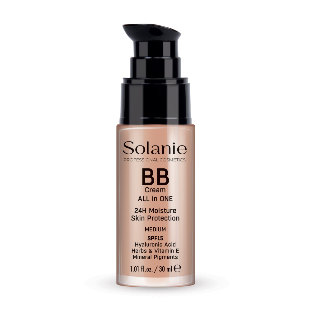 Solanie BB krém hialuronsavval és fényvédővel SPF15 - médium 30ml