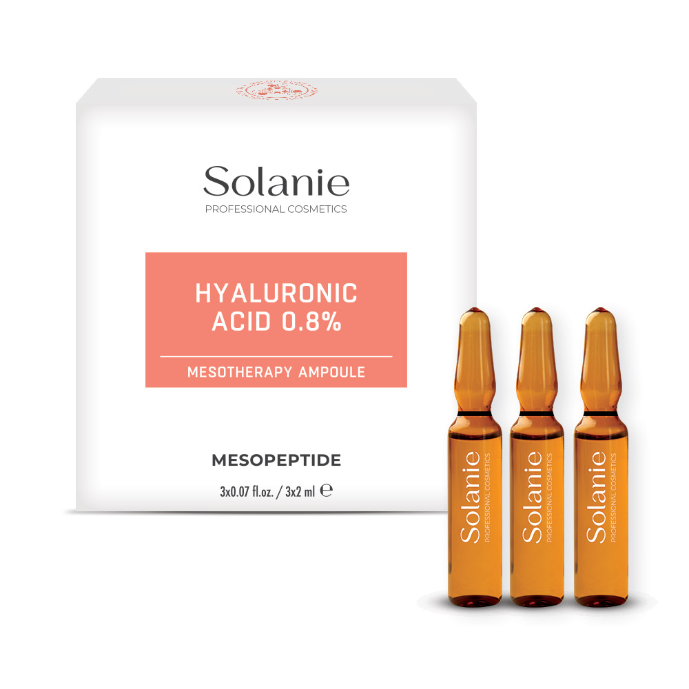 Solanie Hialuronsav 0,8% Mezoterápiás ampulla 3X2 ml