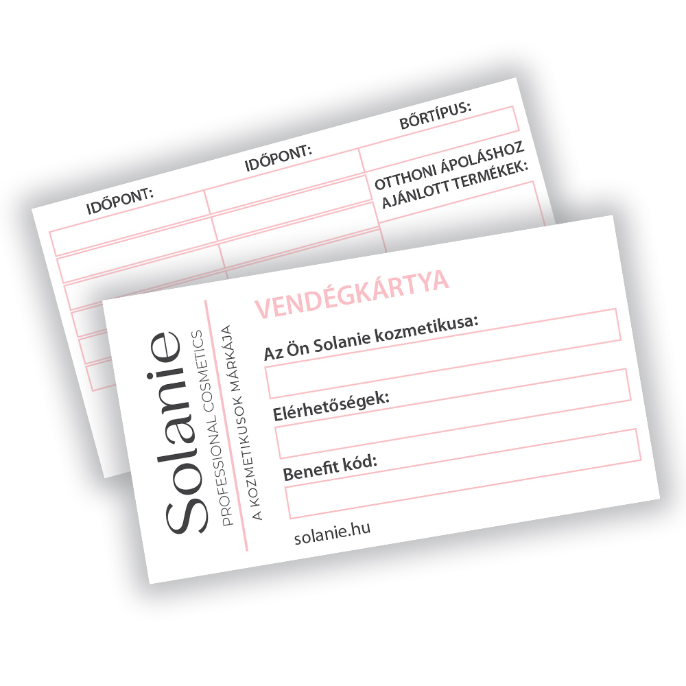 Solanie Vendégkártya (20db/csomag)