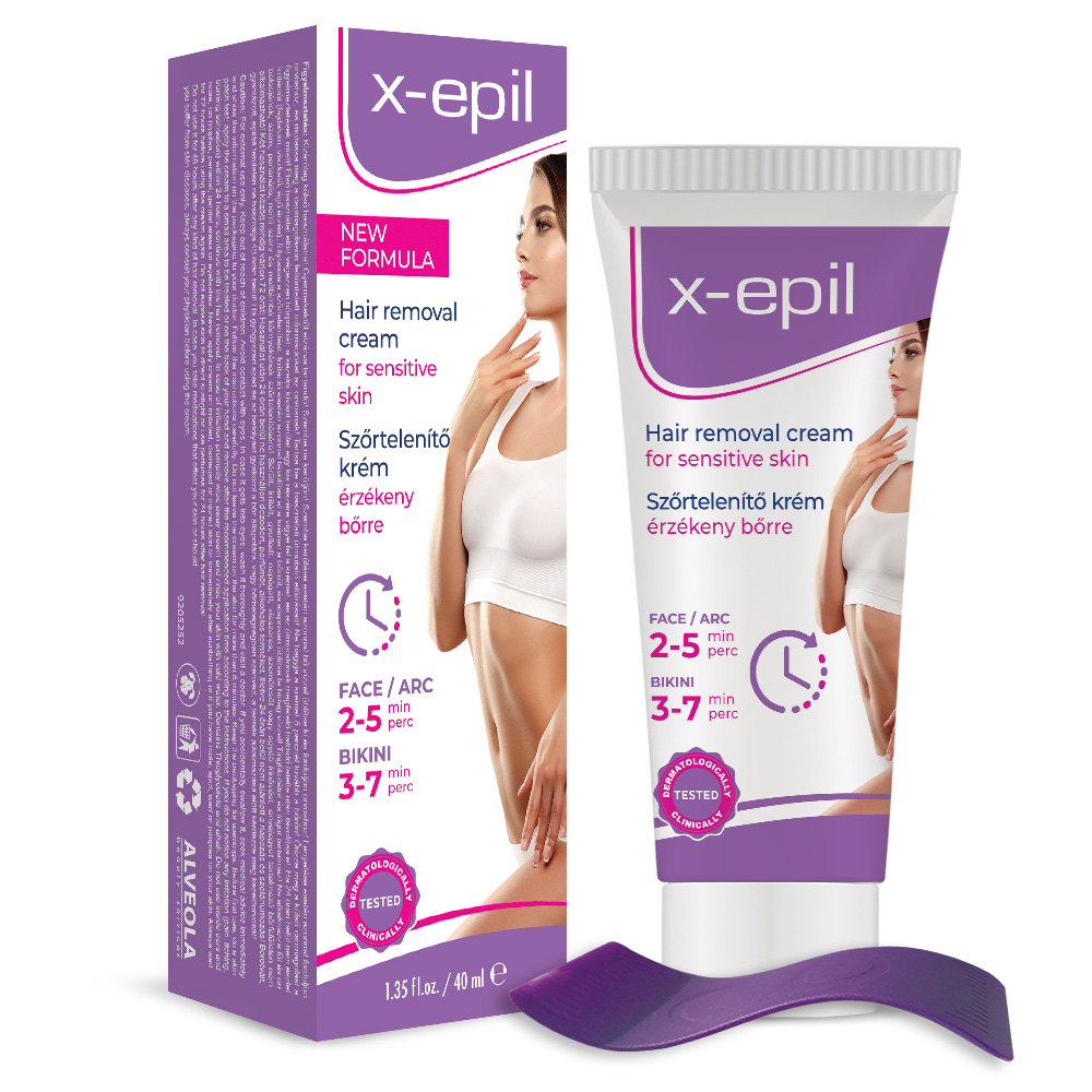 X-Epil Szőrtelenítő krém arcra/bikini vonalra 40ml