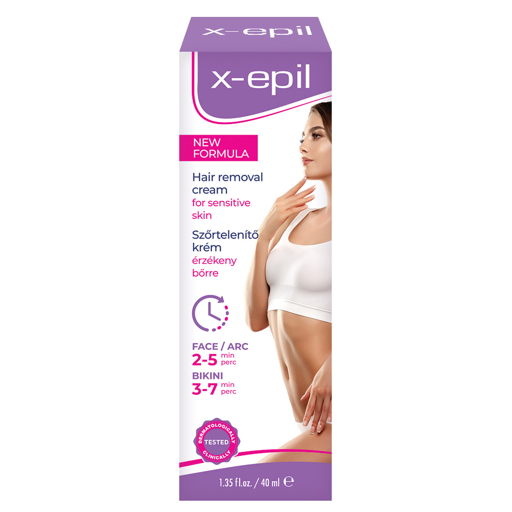X-Epil Szőrtelenítő krém arcra/bikini vonalra 40ml