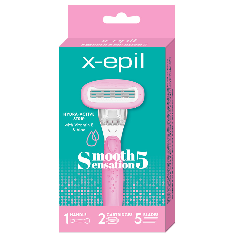 X-Epil Smooth Sensation 5 pengés női borotva + 2db borotvabetét