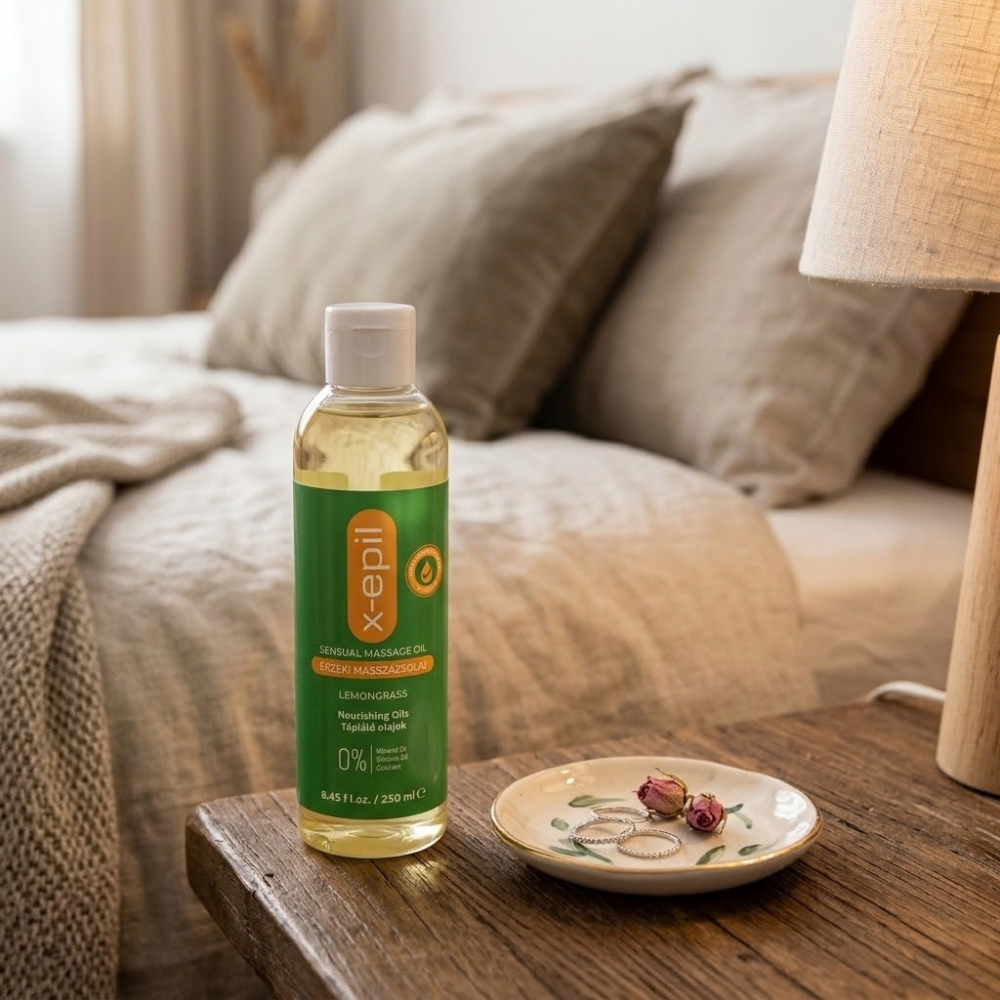 X-Epil Érzéki masszázsolaj citromfűvel 250ml