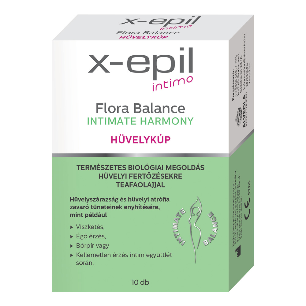 X-Epil Intimo Flora Balance hüvelykúp 10db