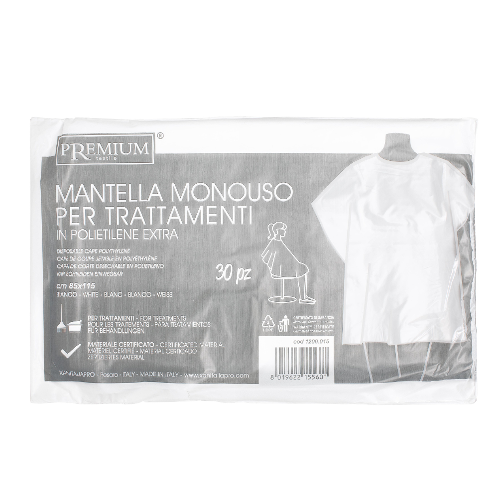 Hair Care egyszerhasználatos PE beterítő fehér 30db
