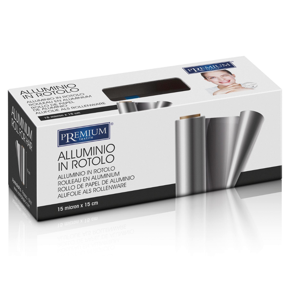 Hair Care alumínium hajfestő fólia - Ezüst (15 cm, 15 mikron)
