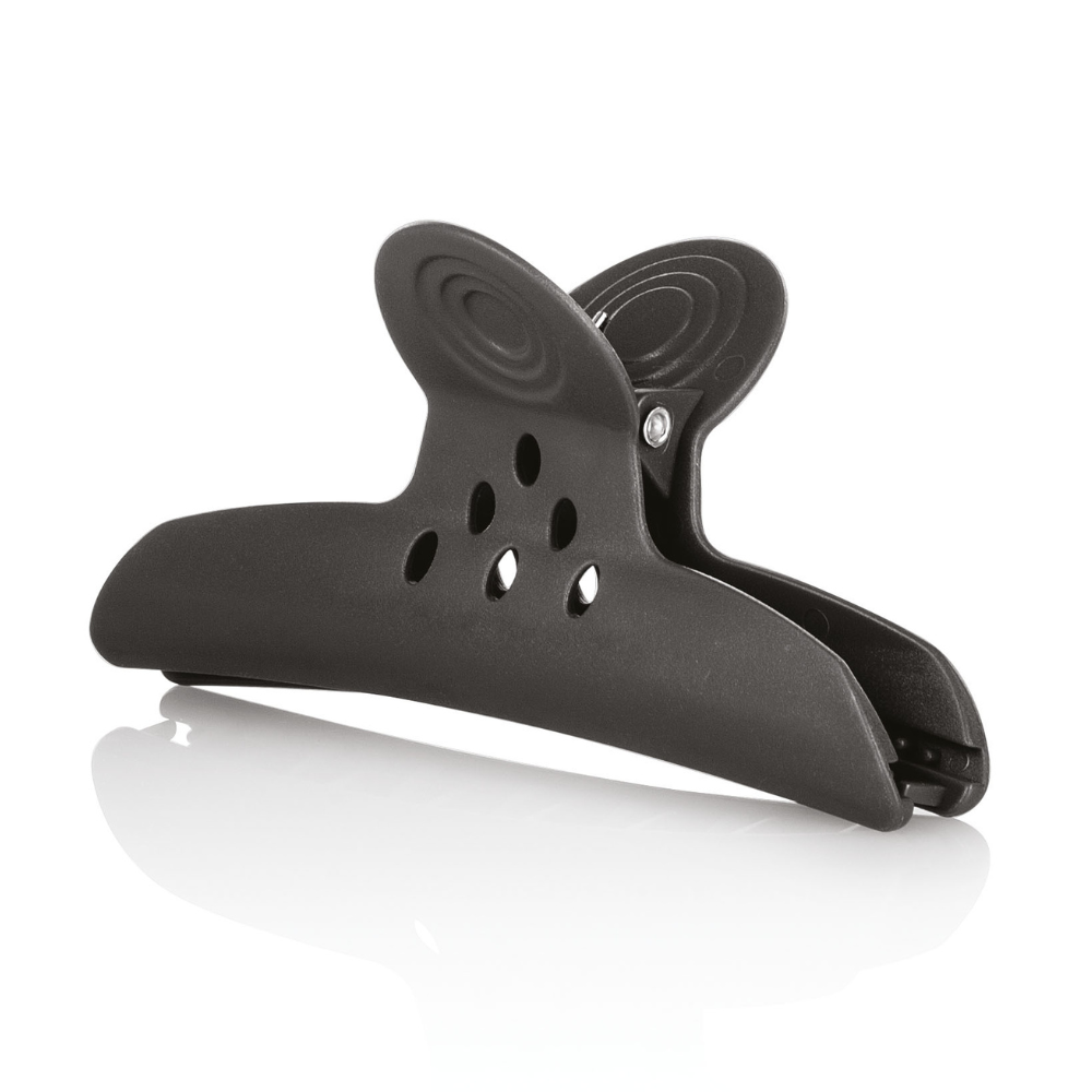 Hair Care műanyag hajcsipesz – fekete 4 db