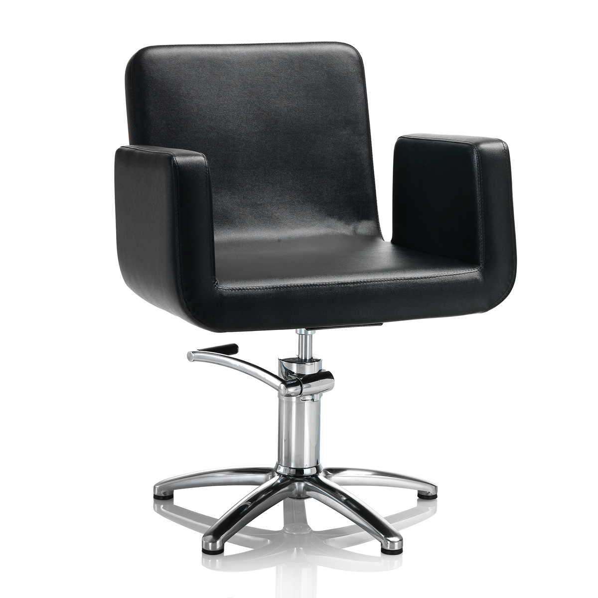 Hair Capital fekete fodrász szék - csillag talppal