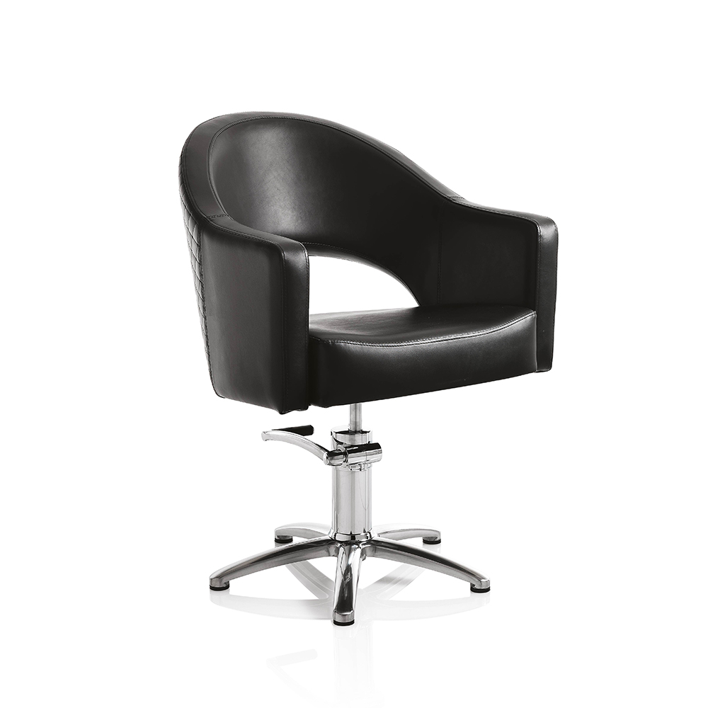 Hair Paris fekete fodrász szék - csillag talppal