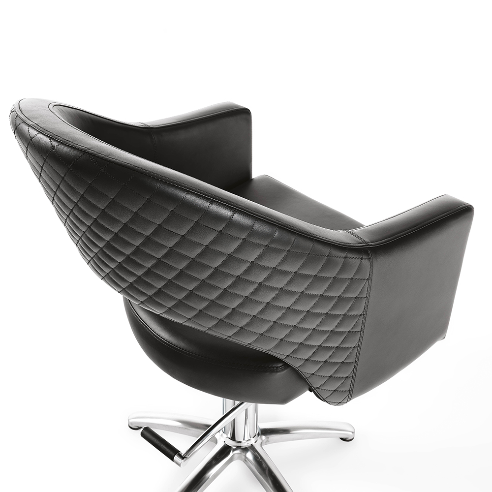 Hair Paris fekete fodrász szék - csillag talppal