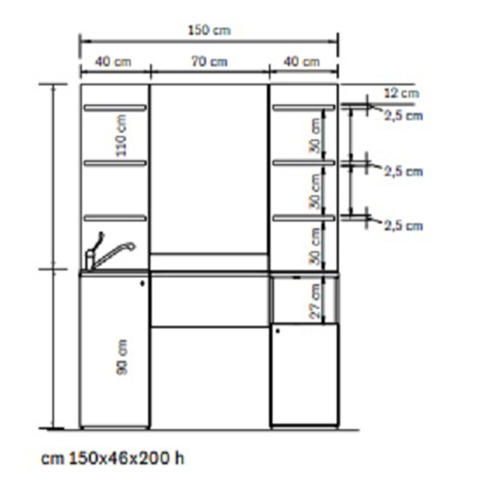 Standard barber állomás