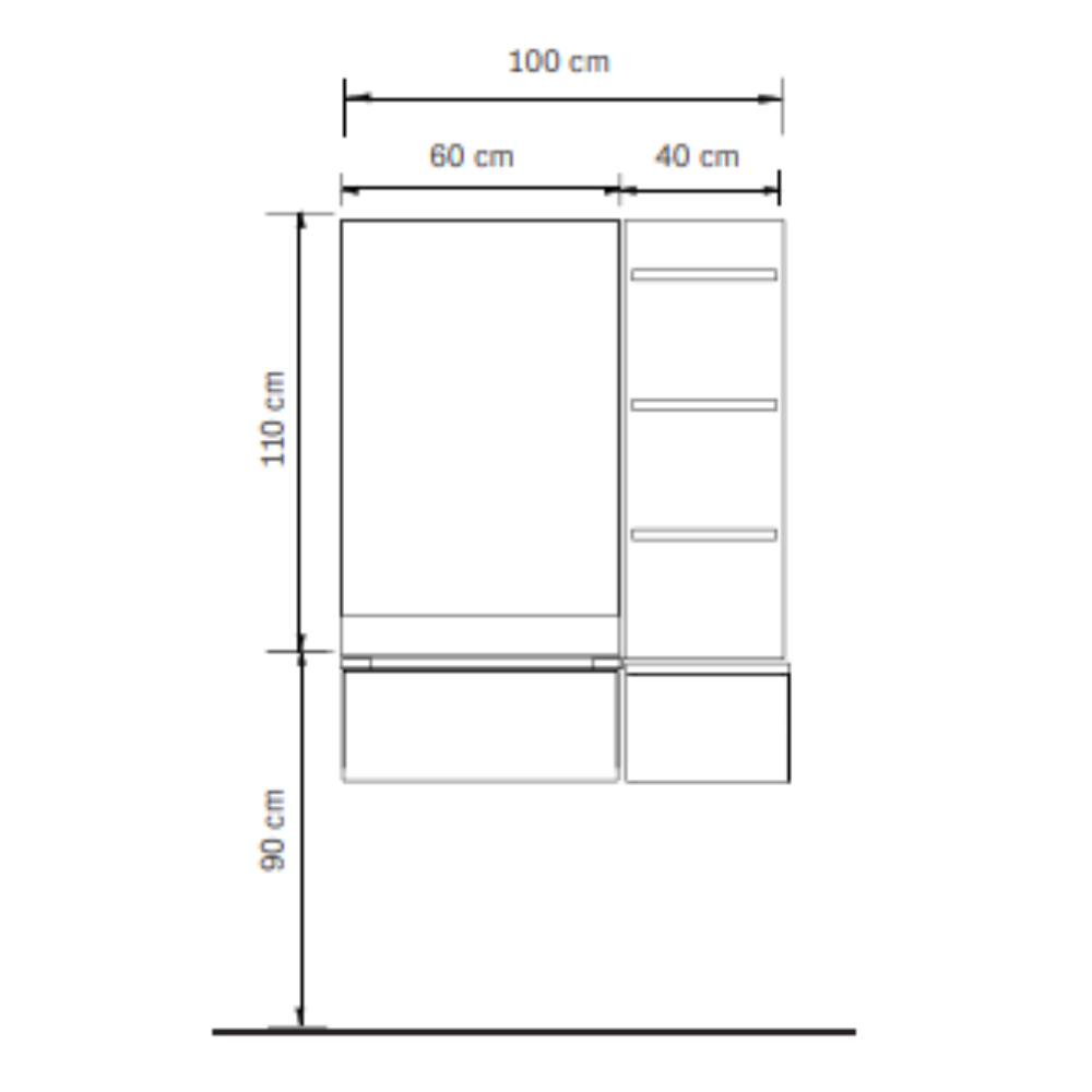 Essential szalon állomás vörösfenyő&fehér