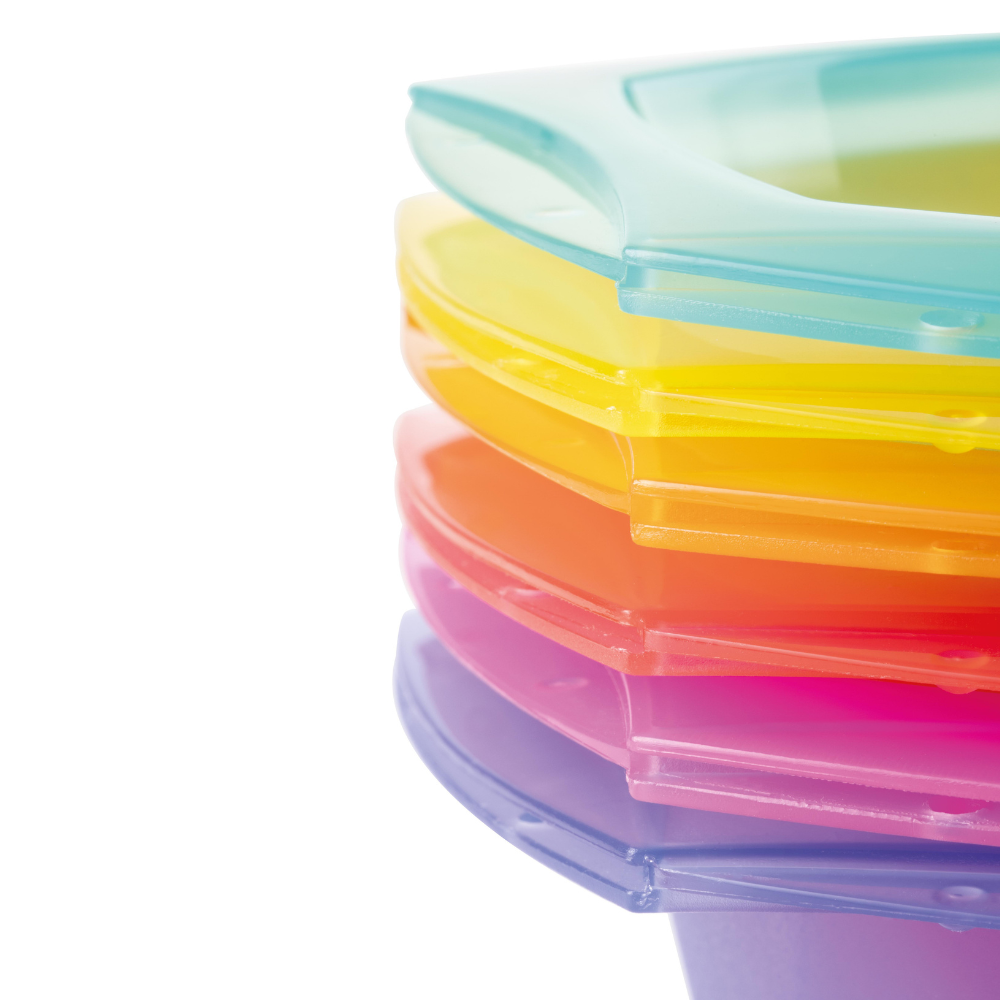 Color Master szivárvány csatlakoztatható festő tál készlet 6db