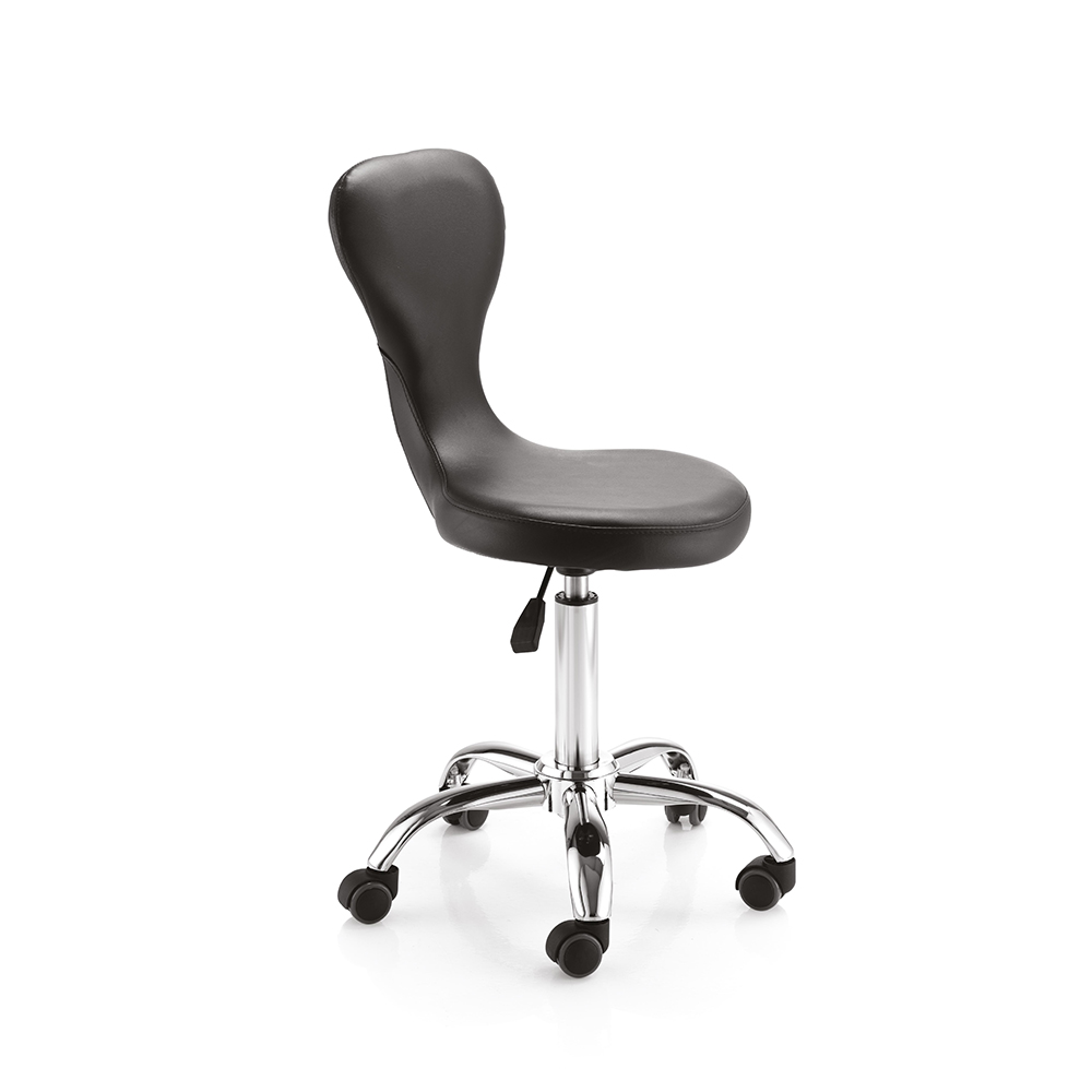 Classic háttámlás forgózsámoly fekete