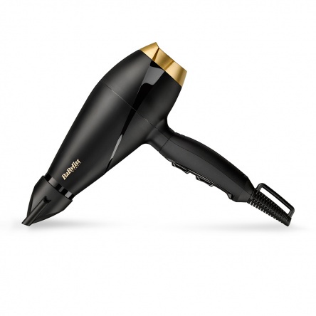 BaByliss Power Pro Hajszárító 2000W, AC motor, fekete-arany kivitel