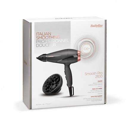 BaByliss Smooth Pro Ionos hajszárító 2100W, AC motor