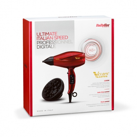 BaByliss Veloce Ionos hajszárító 2200W, Digitális motor